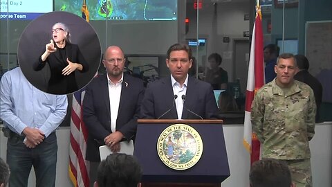 Gov. Ron DeSantis gives update on Tropical Storm Idalia, morning of Aug. 28, 2023