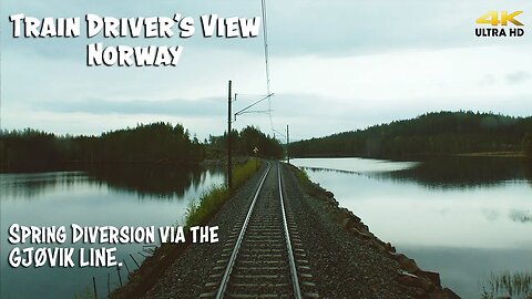 4K CABVIEW: Spring diversion on the Bergen Line