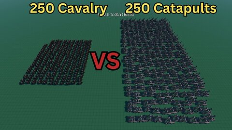 250 Cavalry Versus 250 Catapults || Ultimate Epic Battle Simulator