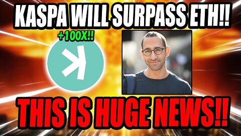 KASPA FOUNDER YONATAN WORKING ON SURPASSING ETHEREUM!! *THIS IS MASSIVE!*