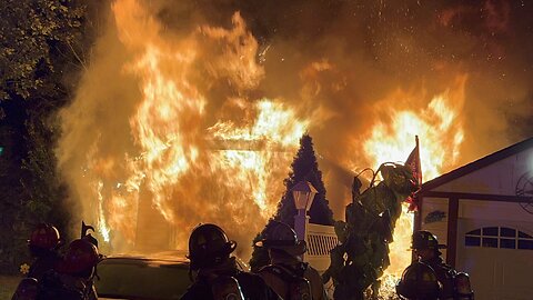 Lynbrook, NY Fire Department Working Garage Fire, Sept. 23rd, 2022