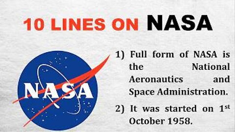 Few Lines about NASA in English | 10 Lines on NASA in English