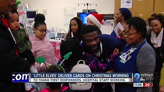 Family of 'little elves' give back to first responders on Christmas