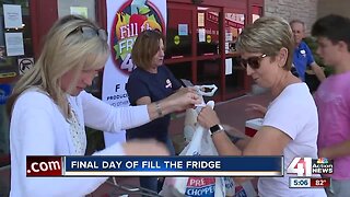 Fill the Fridge collects for the community