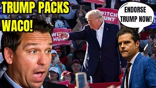 Gaetz Calls On Ron DeSantis To ENDORSE TRUMP! Media LIES About PACKED HOUSE at Rally!