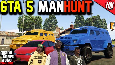 GTA 5 ManHunt! INSURGENTS vs PRIUS ft. @gtanpc @twingo2313