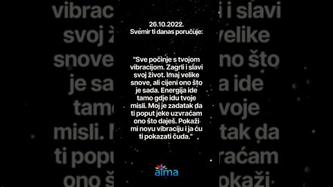 Poruka Svemira 26.10.2022. 💙 ATMA