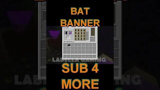 Minecraft: How To Make A Bat Banner
