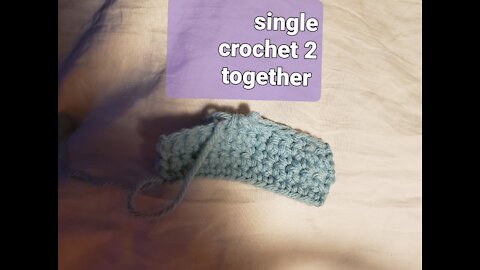 Learn to crochet 2 single crochet together