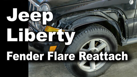 Jeep Liberty Fender Flare Reattach - New Plastic Parts Hold the Fender Flare Firmly!