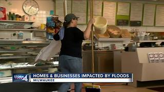 Homes and business impacted by floods