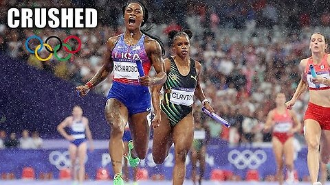 Sha'Carri Richardson UNLEASHES Furious Final 100 To Gold || Women's 4x100 Relay - Paris Olympics