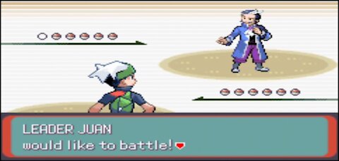 Pokemon Emerald - Sootopolis Gyn Leader Battle: Juan