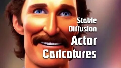 Stable Diffusion Caricatures of Actors