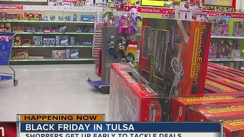 People shop early for great deals on Black Friday