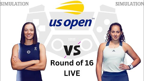 Iga Swiatek vs Jelena Ostapenko | US Open Tennis Championship 2023 | Round of 16 Live Simulation