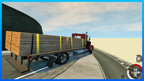 TruckFails | Trucks vs Guardrail #246 | BeamNG.Drive |TrucksFails