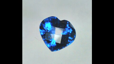 YAG Tanzanite Imitation Heart Shape Checkerboard