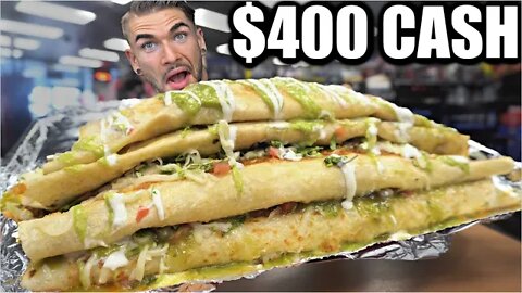 IMPOSSIBLE QUESADILLA CHALLENGE (UNBEATEN) | Viral Food Challenge With Cash Jackpot