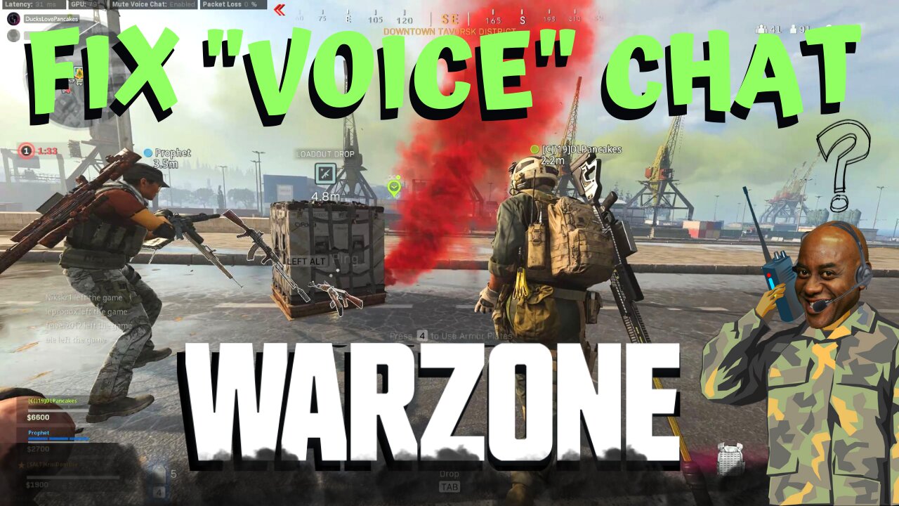 cod warzone game chat not working