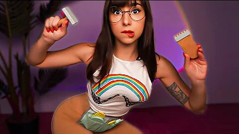 ASMR inappropriate Barber Shop FOR MEN 💈👀 Beard Shave, Haircut, & Buzz, chaotic roleplay