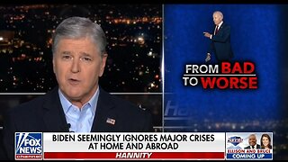 Hannity: No Matter How Bad Things Get Biden Will Always Take A Vacation