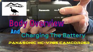 Body Overview And Charging The Battery-Panasonic HC-V785 Camcorder