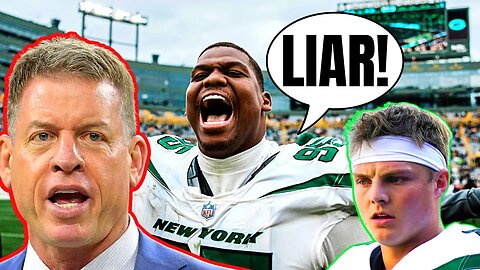 QUINNEN WILLIAMS BLASTS TROY AIKMAN over "LYING" DECOY Comment! Zach Wilson, Robert Saleh CONSPIRACY