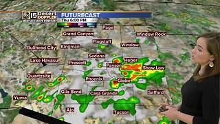 Storm chances still in play in Arizona