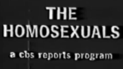 Homosexuals - 1967 Mike Wallace