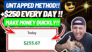 (+$250 PER DAY!) Use This UNTAPPED METHOD To Make Money With Affiliate Marketing Quickly!