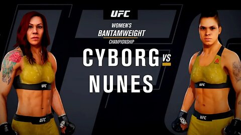 EA Sports UFC 3 Gameplay Amanda Nunes vs Cris Cyborg