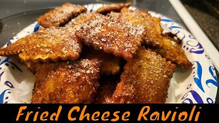 What's cooking with the Bear? Fried cheese ravioli