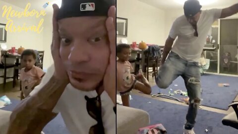 Peter Gunz Daughters Cori & Bronx Show Their Talents During Daddy Duty! 🤸🏽‍♂️