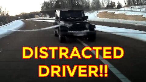 Distracted Driver Almost Hit Me — SAINT PAUL, MN | Caught On Dashcam | Close Call | Footage Show