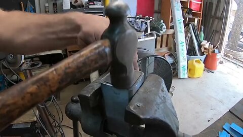 Bowie Knife Build Ball Bearing Canister San Mai Damascus Forge Welded Blacksmithing Knifemaking-9