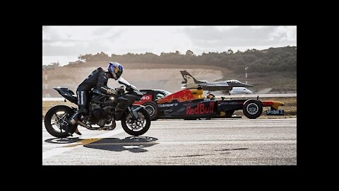 Kawasaki Ninja H2R Vs F1 Car Vs F16 Jet Vs Super-Cars Vs Private Jet Drag Race - The Ultimate Race