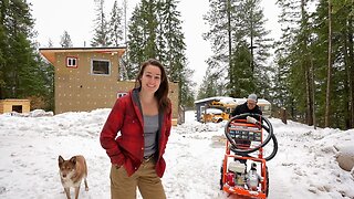 4 Winters Living Off Grid | Getting Water On The Coldest Day Of The Year | Falling Dangerous Trees