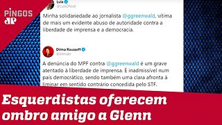 O ombro amigo da esquerda a Glenn Greenwald