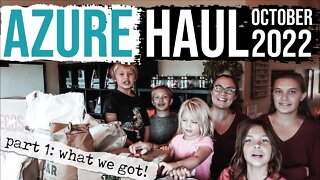 Azure Haul Part 1 | What We Got | October 2022 Azure Standard Haul