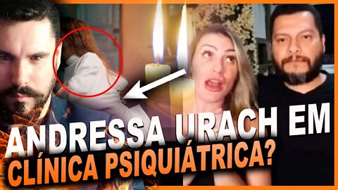 Andressa Urach está internada em hospital psiquiátrico após surto e marido anuncia fim do casamento