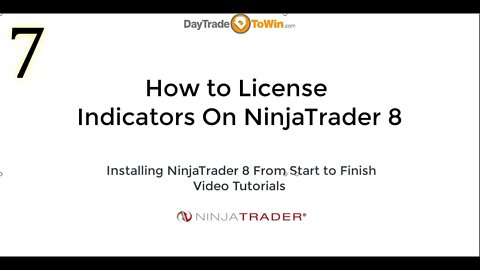 NinjaTrader 8 How To License Indicators Video Tutorials Part 7
