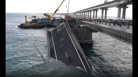 Restoration of the damaged strip of the Crimean bridge is proceeding at an accelerated pace