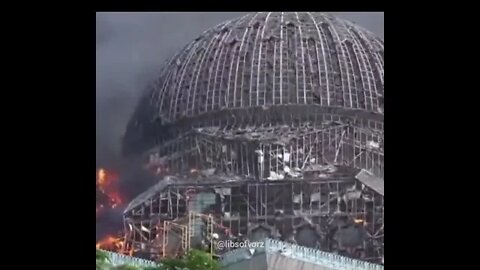 Giant Dome Mosque in Jakarta Indonesia collapsed!