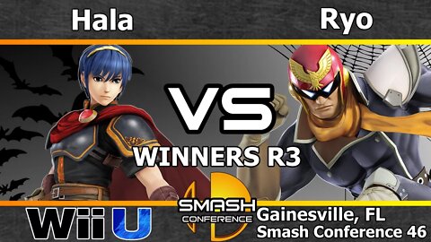 Hala (Marth) vs. MVG|Ryo (C. Falcon & Link) - SSB4 Winners R3 - SC46