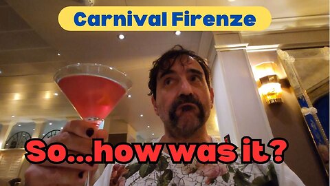 CARNIVAL FIRENZE | Free Gelato! | Remove Gratuities? | MDR | EP14