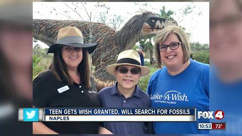 Teen Gets Wish Granted, Will Search For Fossils