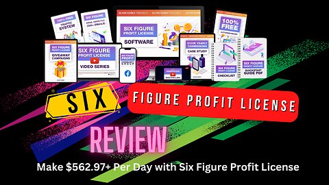 Make $562.97+ Per Day with Six Figure Profit License (Demo Video)