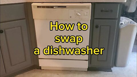 DIY Dishwasher Swap, Our old dishwasher quit. I installed this dishwasher and saved a bunch of money