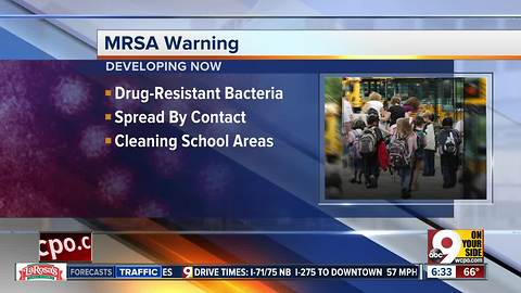 A case of MRSA has popped up in the Tri-State